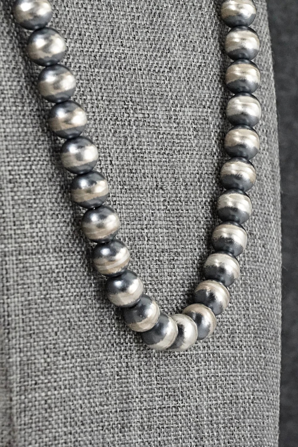 Sterling Silver Navajo Pearl Necklace 22" - Bryannen Halwood