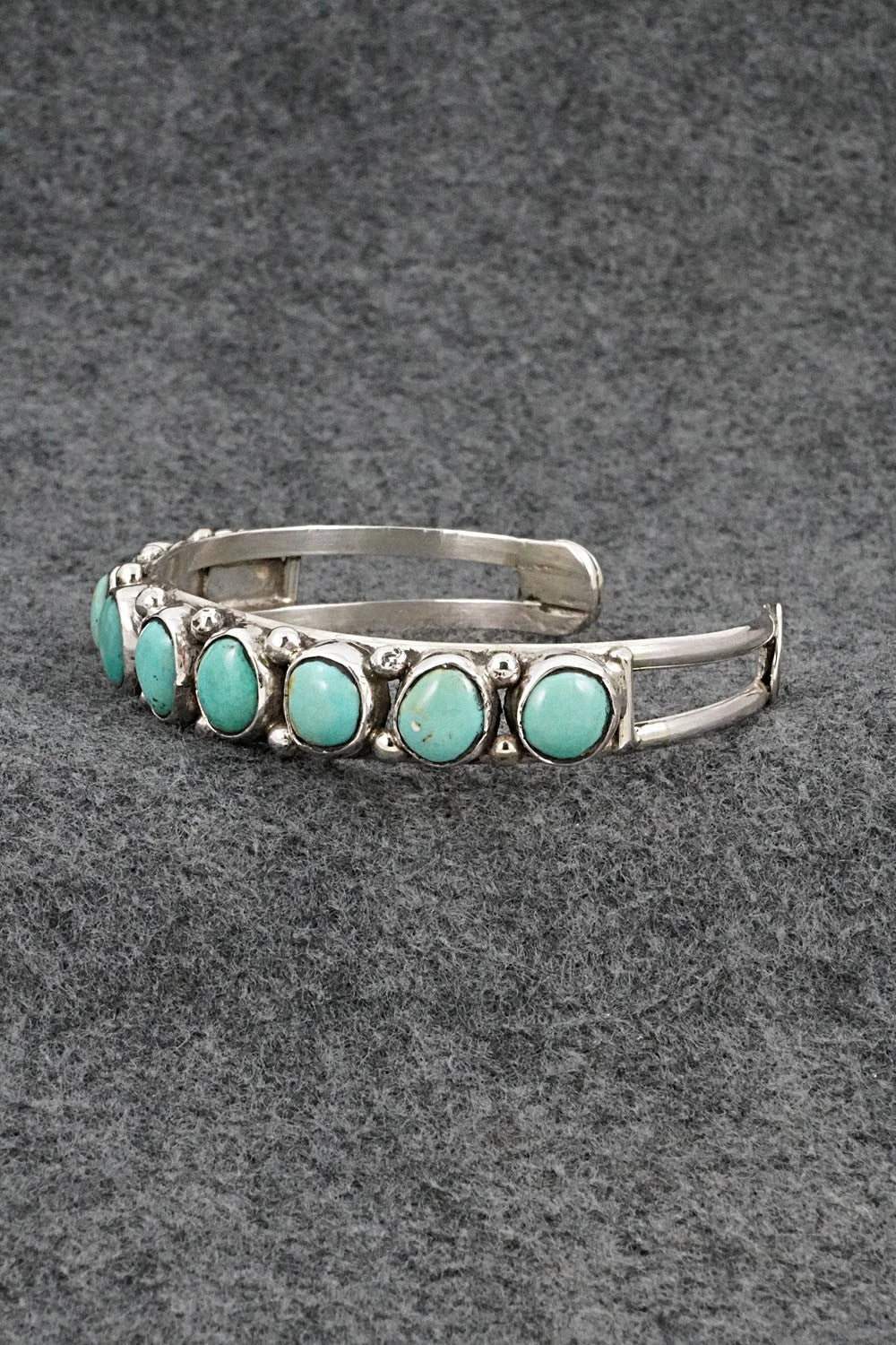 Turquoise & Sterling Silver Bracelet - Priscilla Reeder