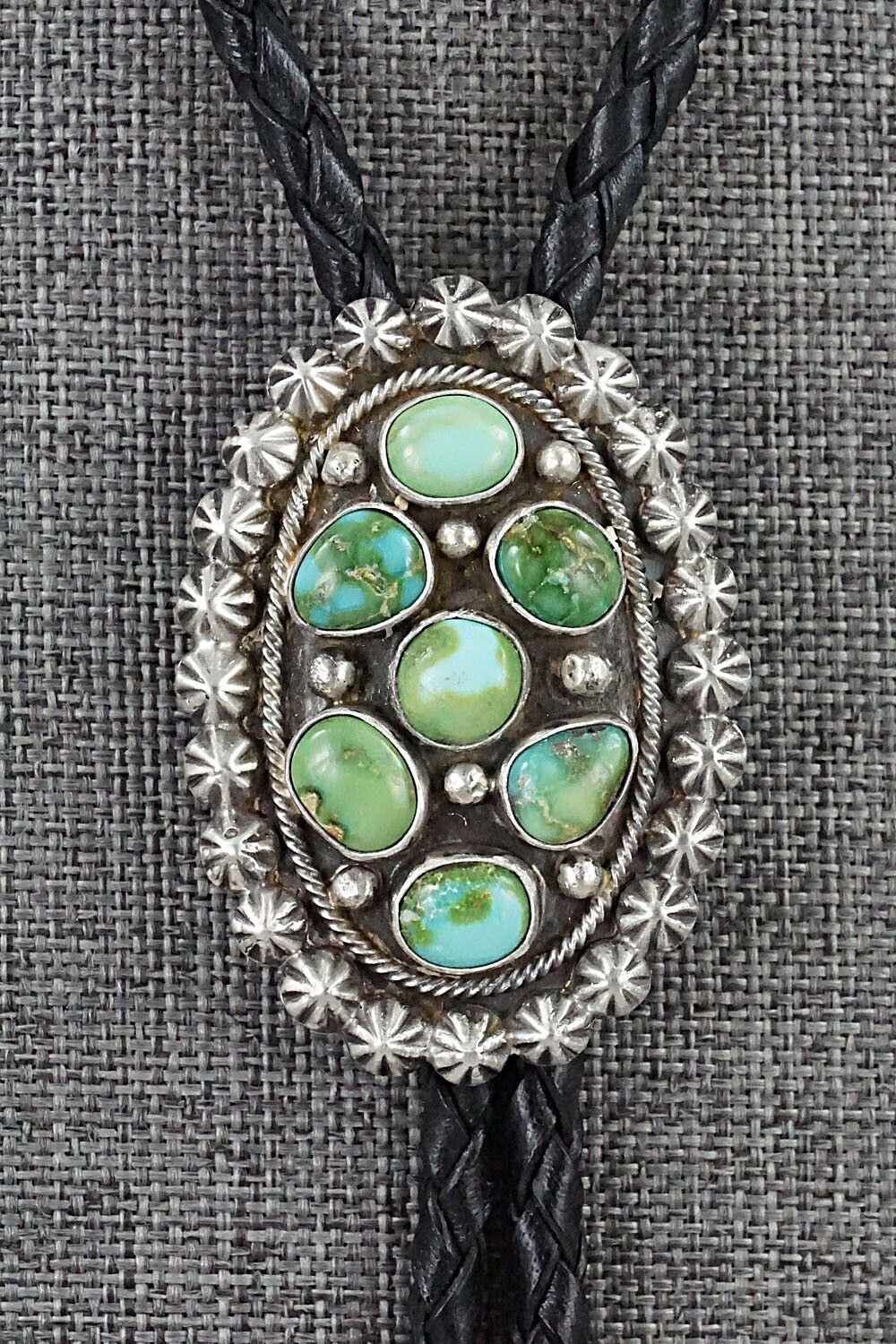 Turquoise & Sterling Silver Bolo Tie - Paige Gordon