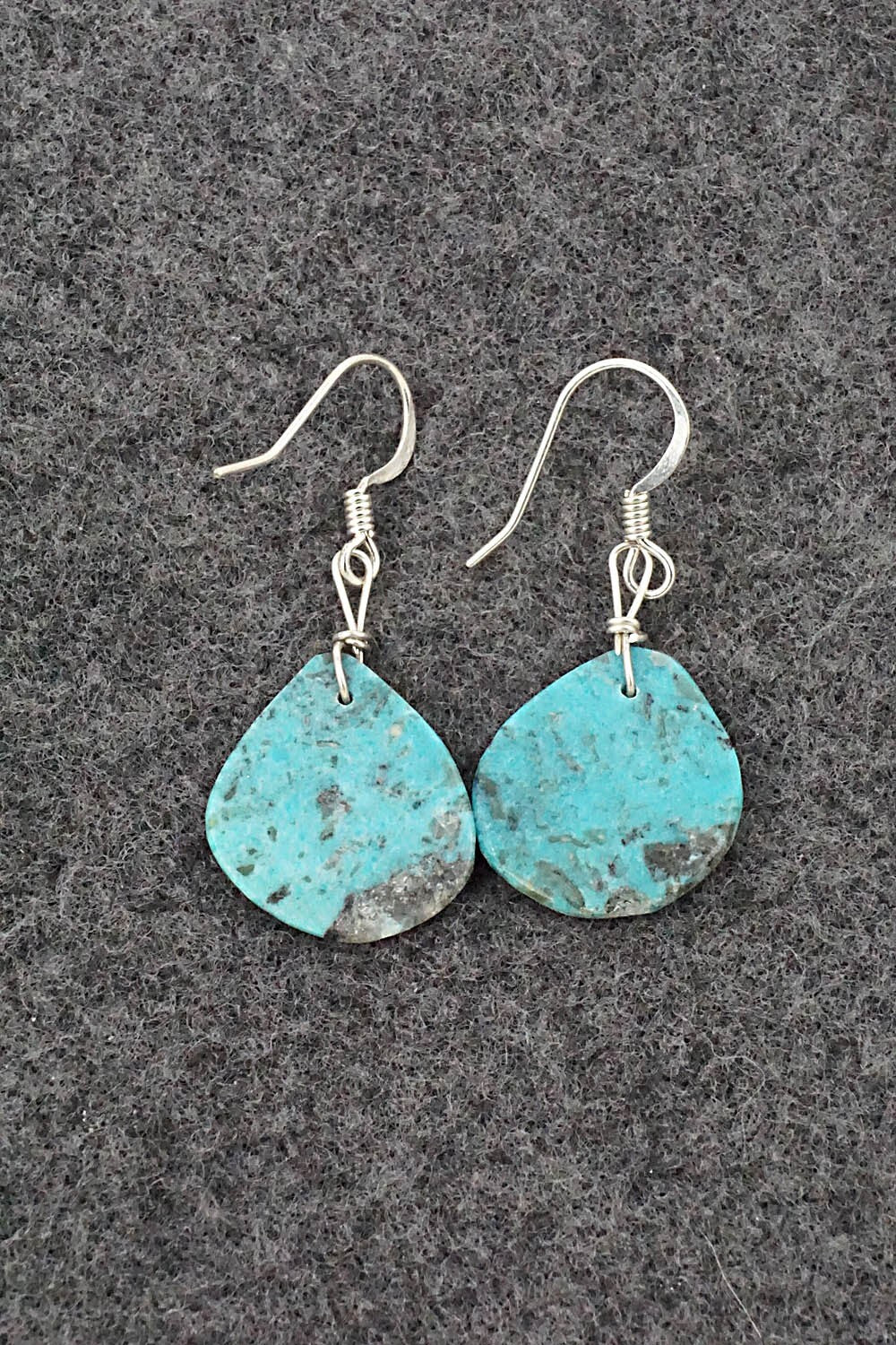Turquoise & Sterling Silver Earrings - Joe Garcia