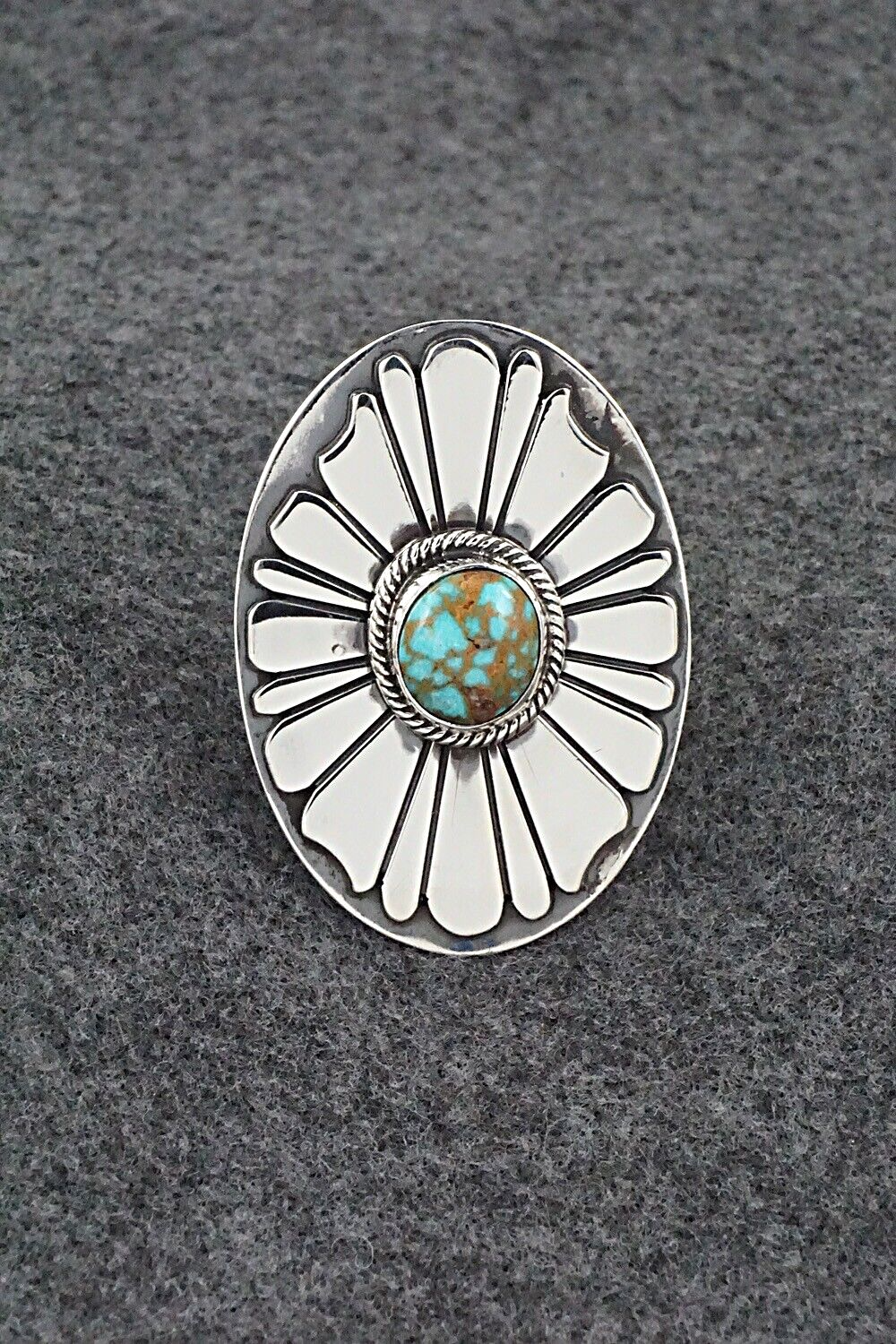 Turquoise & Sterling Silver Ring - Marita Benally - Size 7