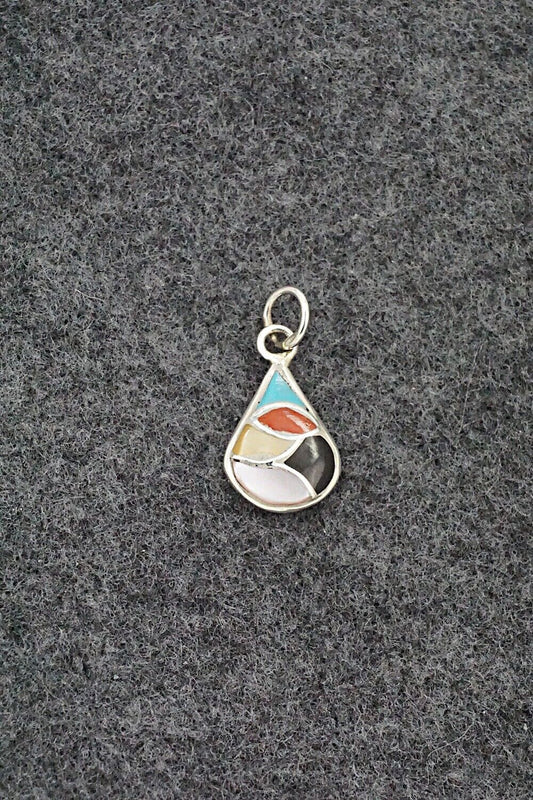 Multi-Stone & Sterling Silver Pendant - Orena Leekya