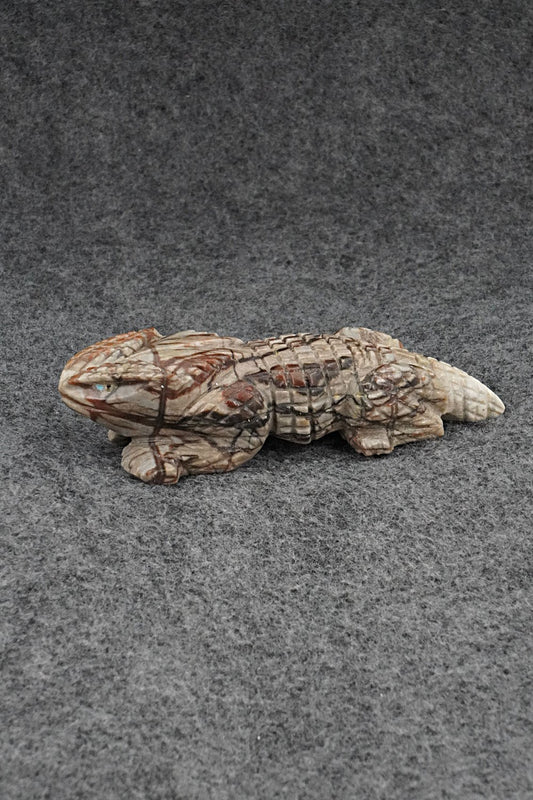 Horned Toad Zuni Fetish Carving - Tony Mackel