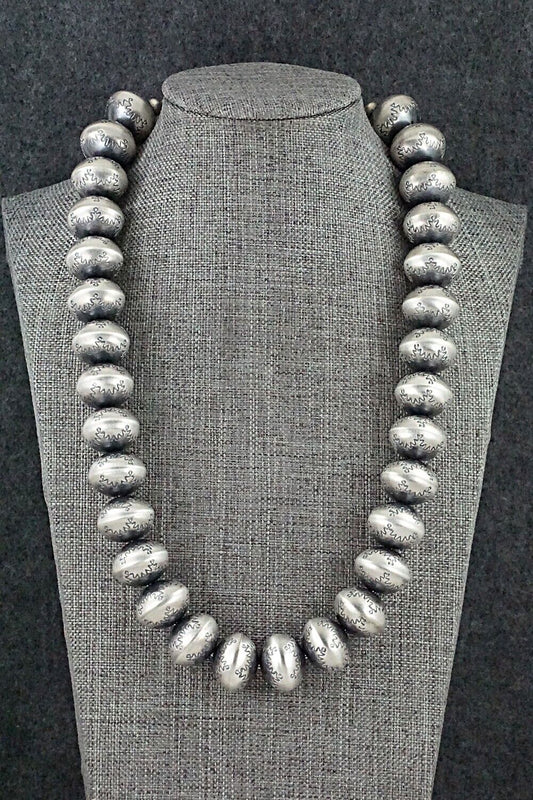 Sterling Silver Navajo Pearl Necklace - Bryannen Halwood