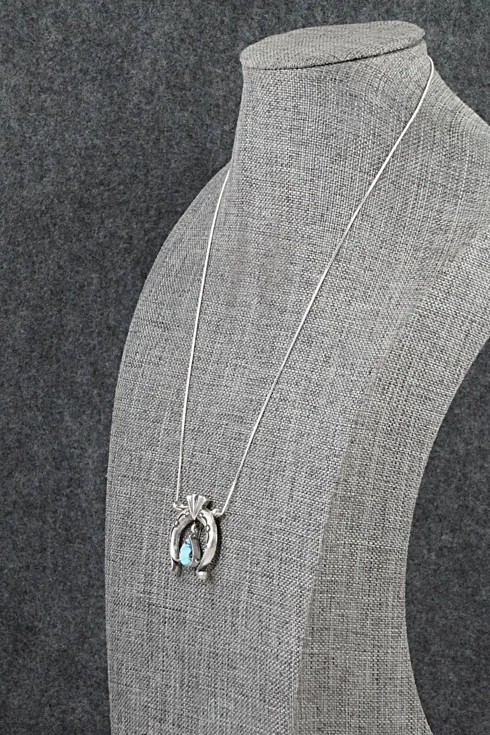Turquoise & Sterling Silver Necklace - Gary Shorty