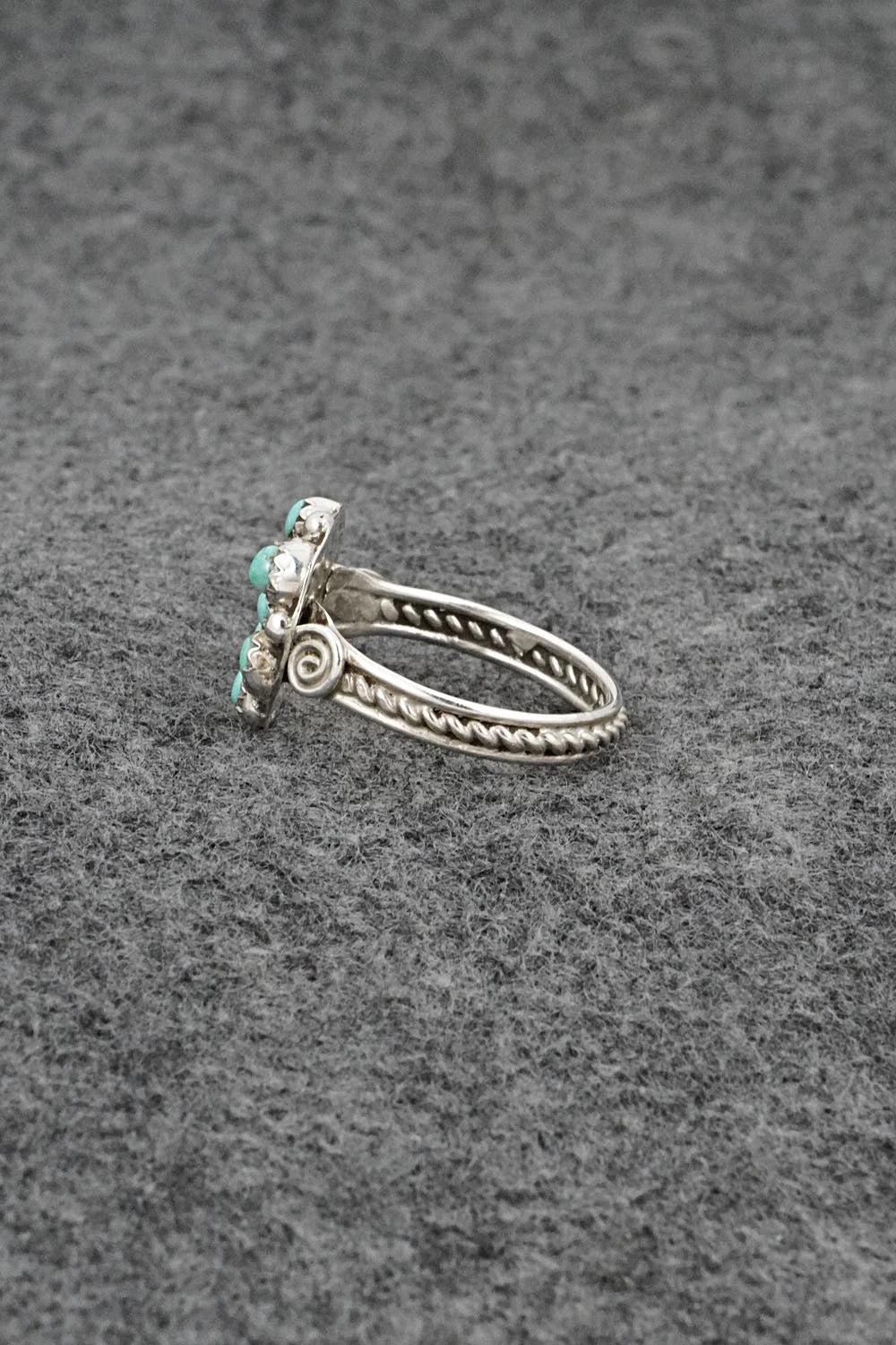 Turquoise & Sterling Silver Ring - Priscilla Reeder - Size 10