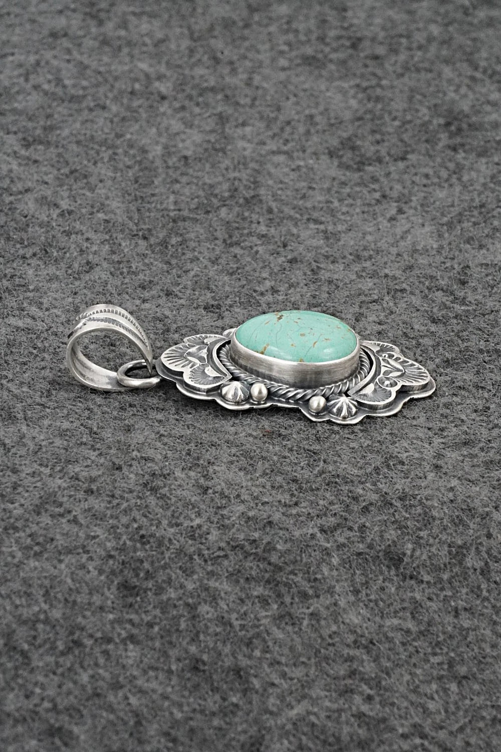 Turquoise & Sterling Silver Pendant - Randy Boyd
