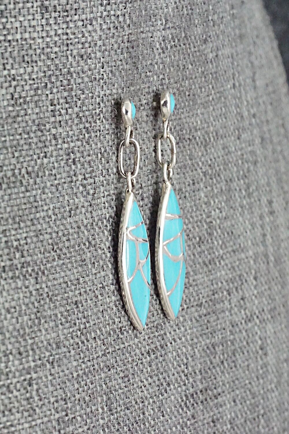 Turquoise & Sterling Silver Earrings - Orena Leekya