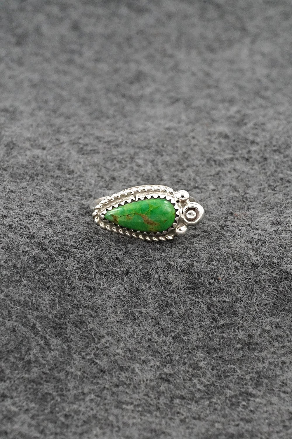 Turquoise & Sterling Silver Ring - Cody Nez - Size 8