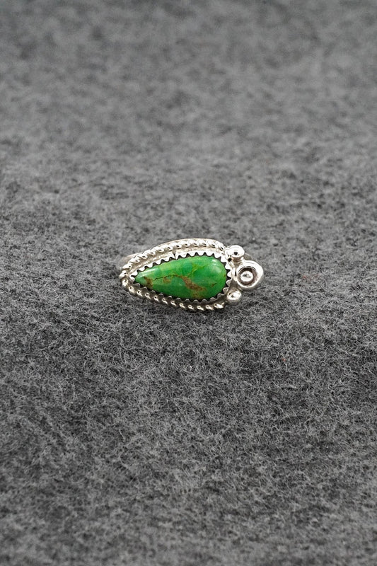 Turquoise & Sterling Silver Ring - Cody Nez - Size 8