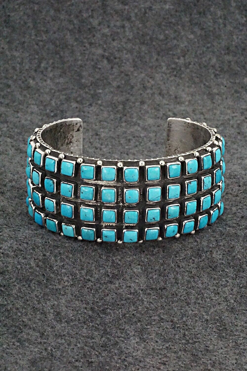 Turquoise & Sterling Silver Bracelet - Ernest Rangel