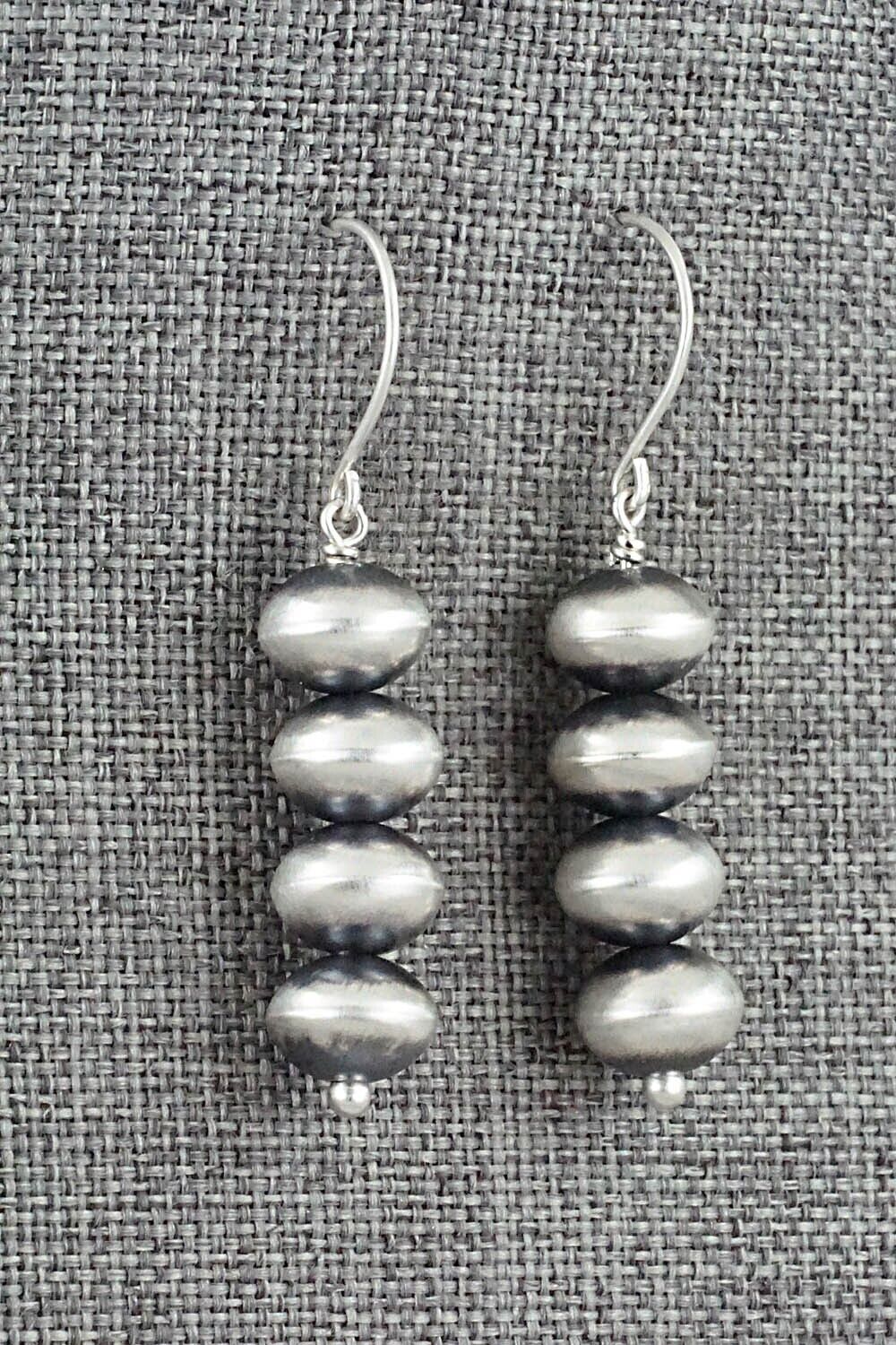 Sterling Silver Navajo Pearl Earrings - Bryannen Halwood