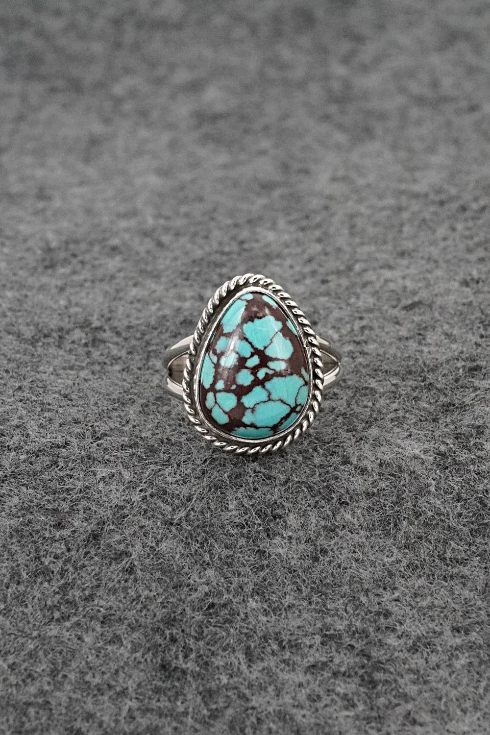 Turquoise & Sterling Silver Ring - Eugene Gruber - Size 6