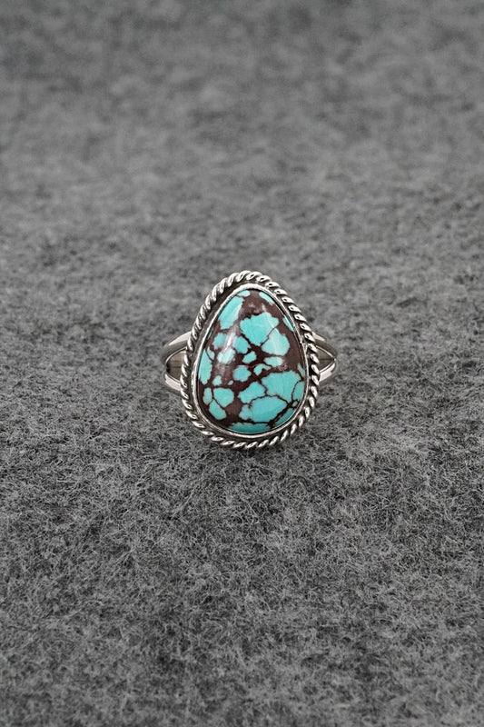 Turquoise & Sterling Silver Ring - Eugene Gruber - Size 6