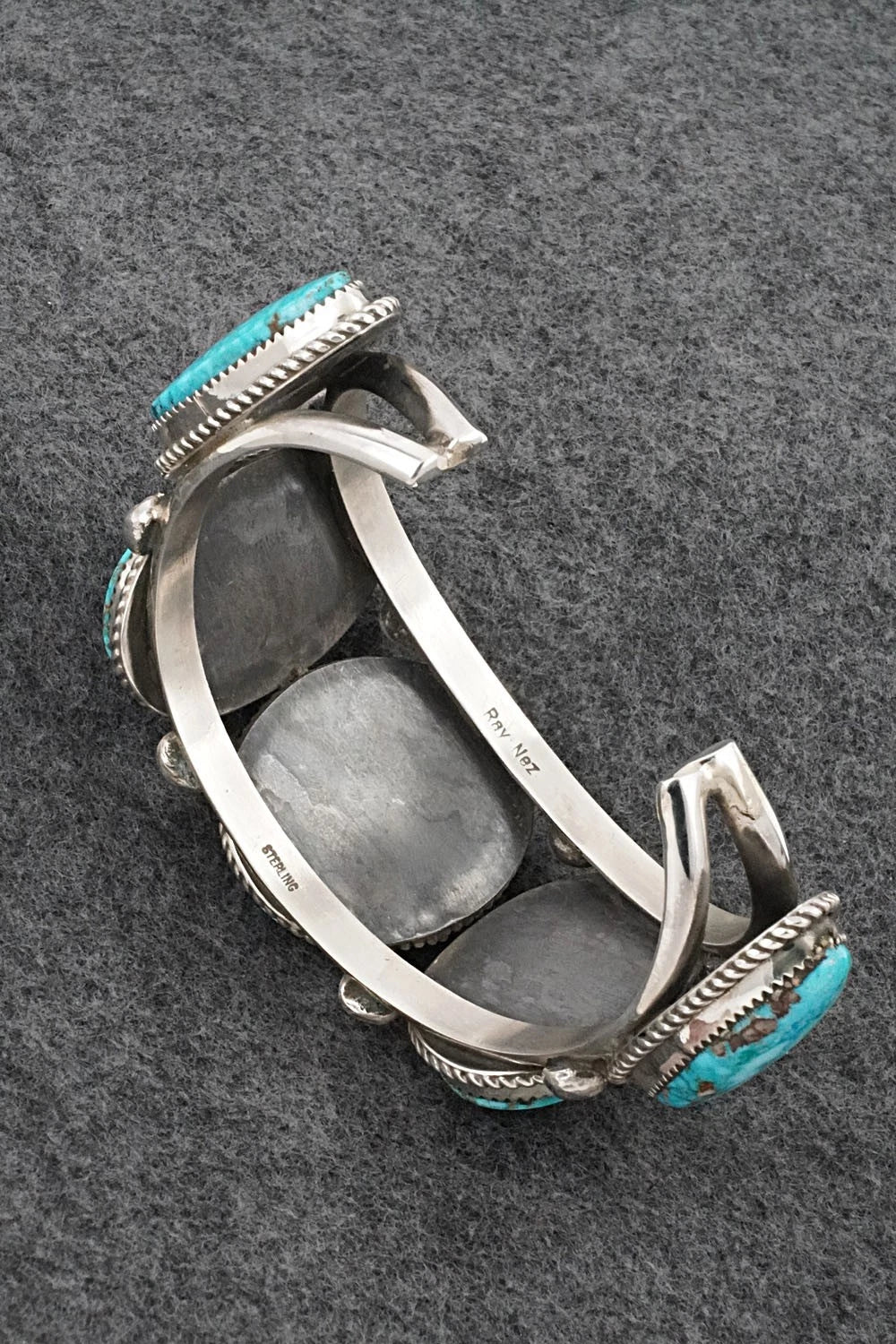 Turquoise & Sterling Silver Bracelet - Ray Nez
