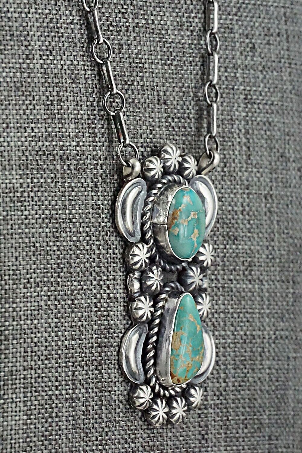 Turquoise & Sterling Silver Necklace - Jeff James