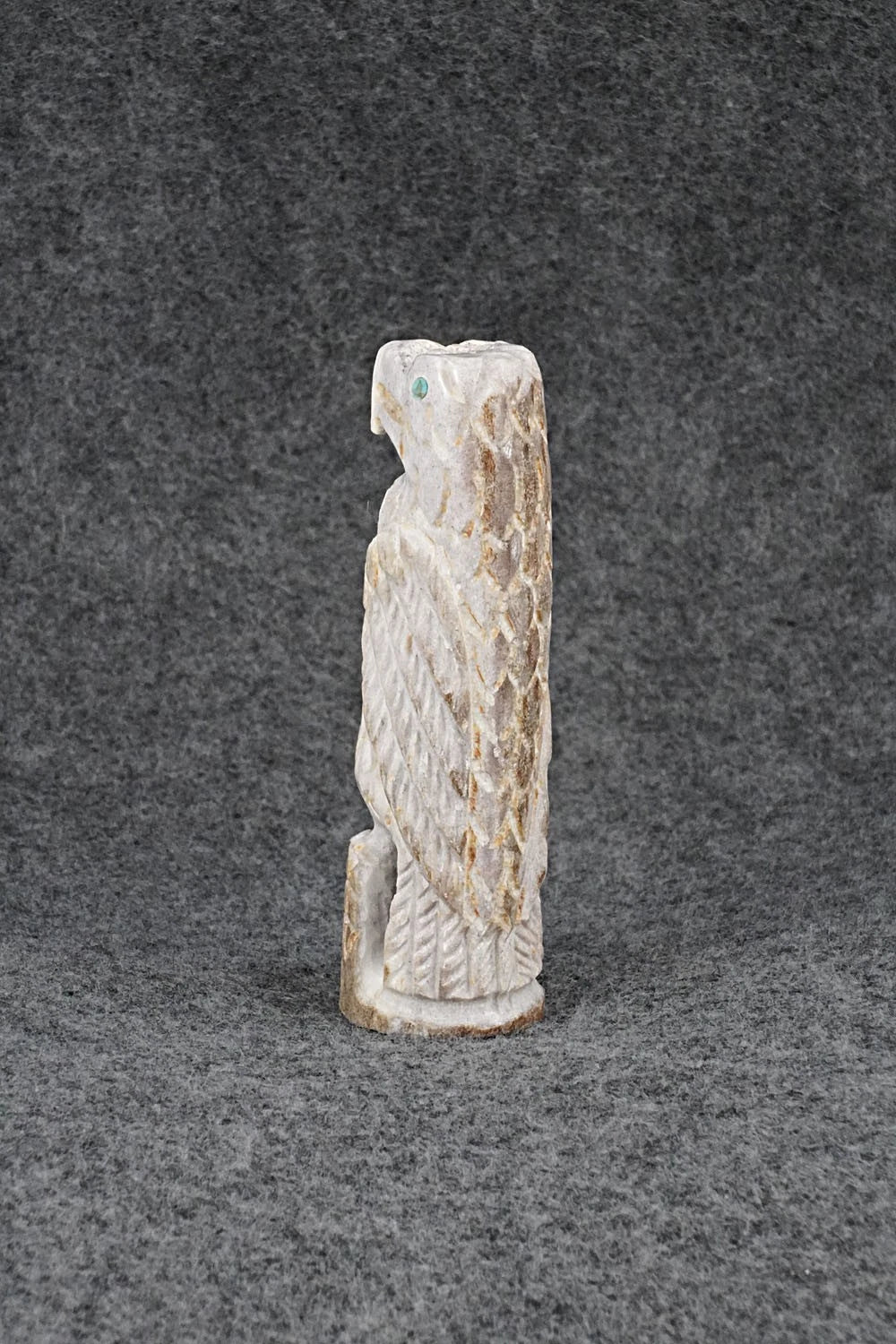 Eagle Zuni Fetish Carving - Garrick Weeka