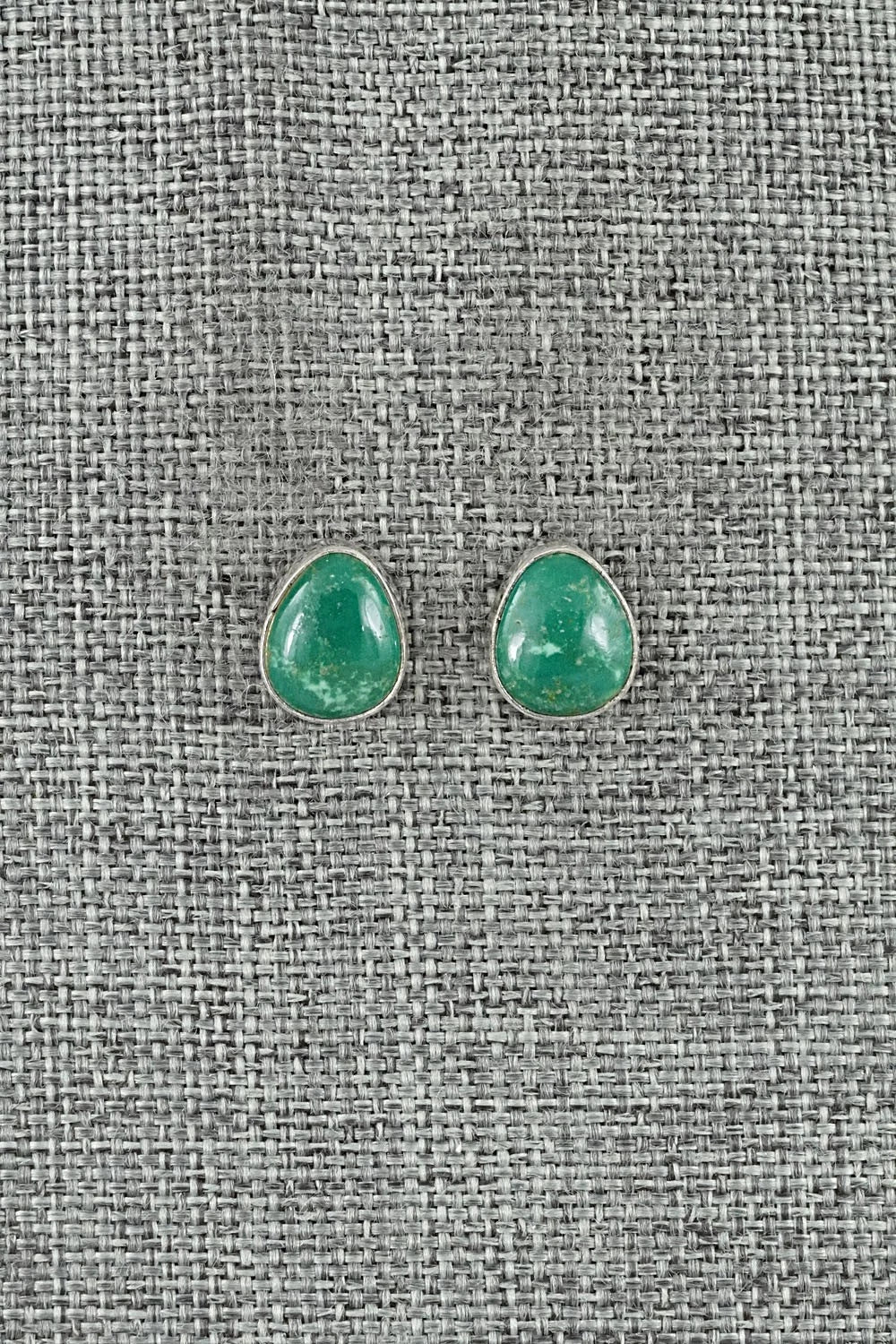 Turquoise & Sterling Silver Earrings - Rosemary Saunders