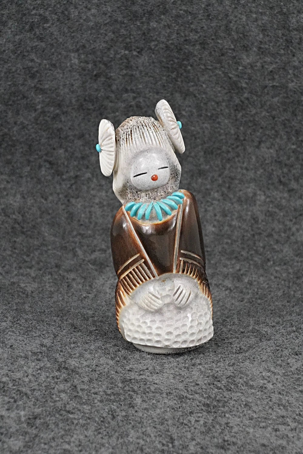 Corn Maiden Zuni Fetish Carving - Claudia Peina