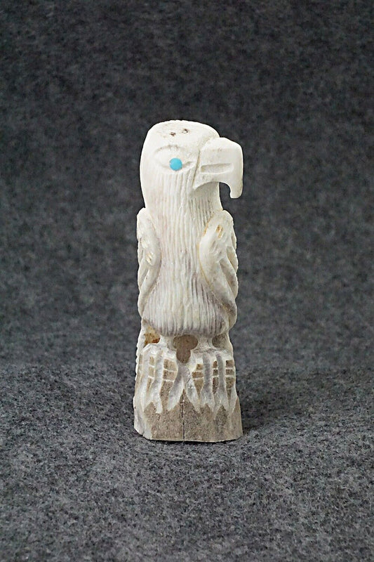 Eagle Zuni Fetish Carving - Garrick Weeka