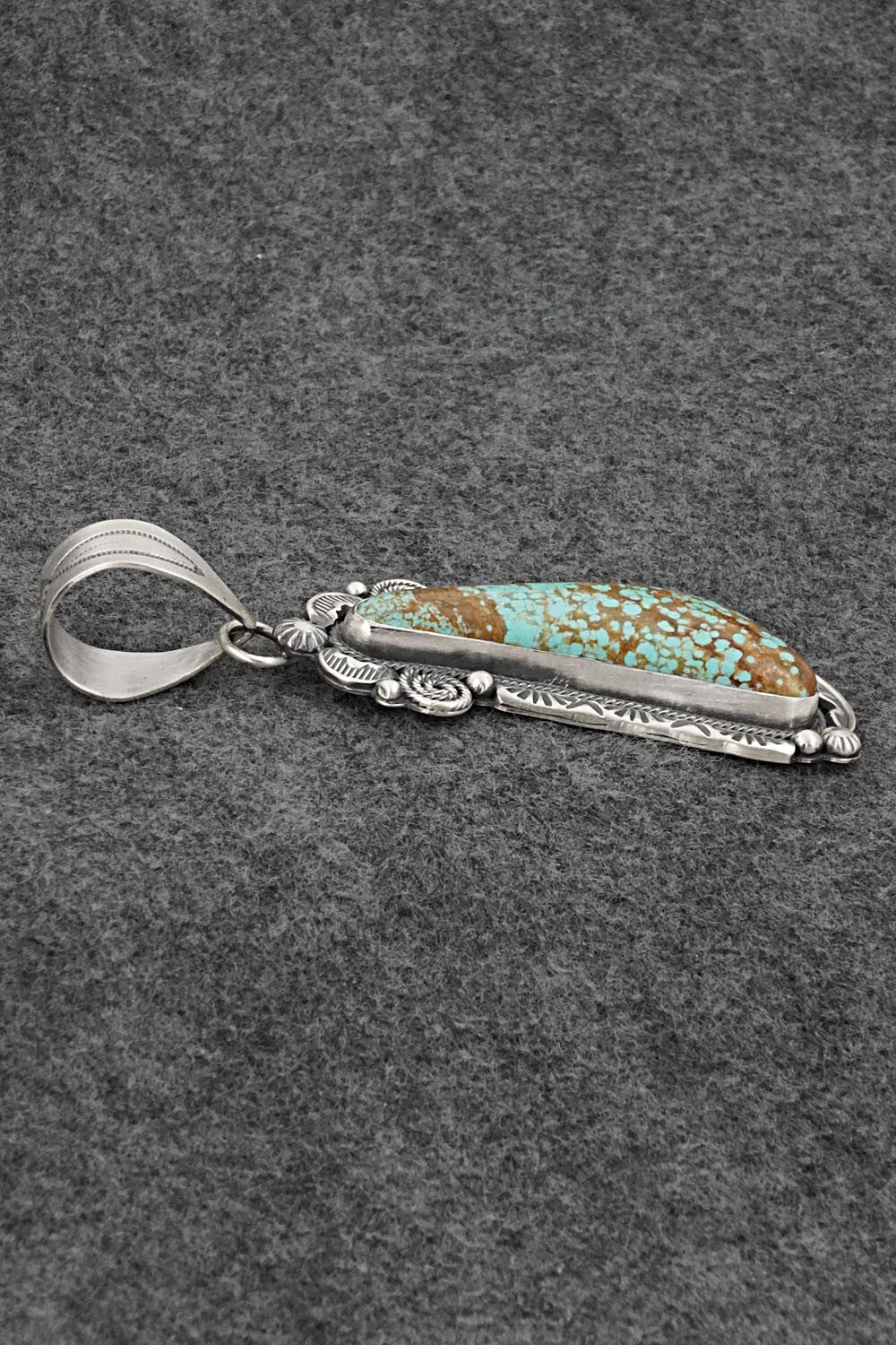 Turquoise & Sterling Silver Pendant - Jackson Hoskie