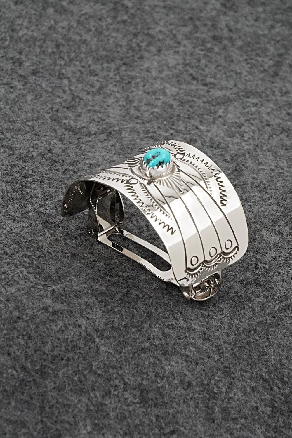 Turquoise & Sterling Silver Hair Barrette - Jolene Begay