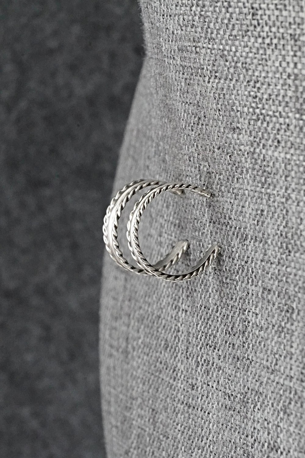 Sterling Silver Hoop Earrings - Elaine Tahe