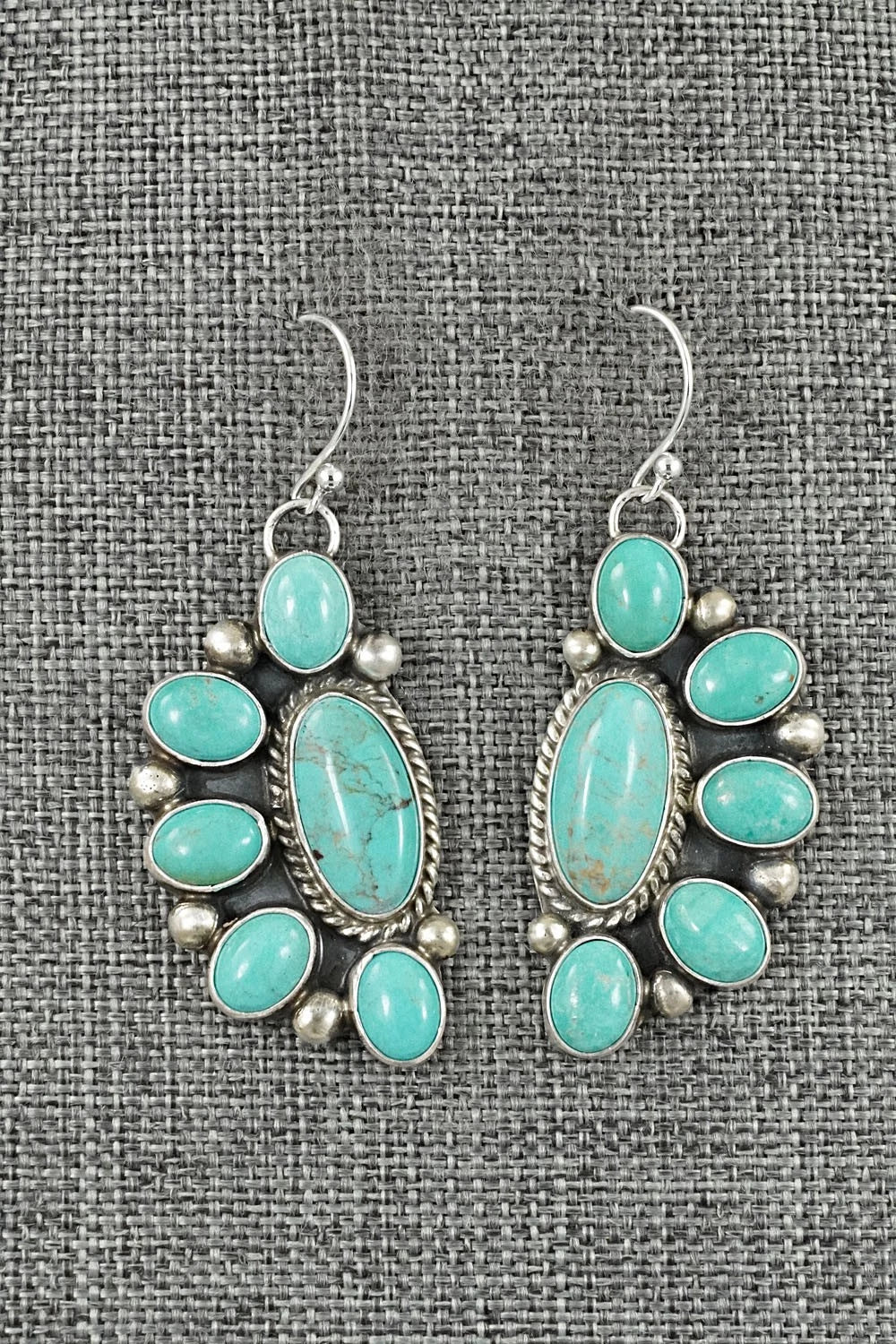 Turquoise & Sterling Silver Earrings - Kathleen Livingston