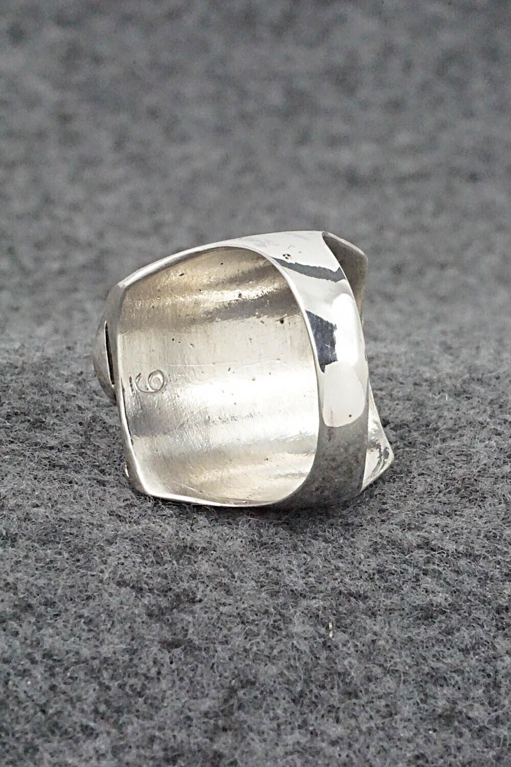 Turquoise & Sterling Silver Ring - Wilbur Myers - Size 9