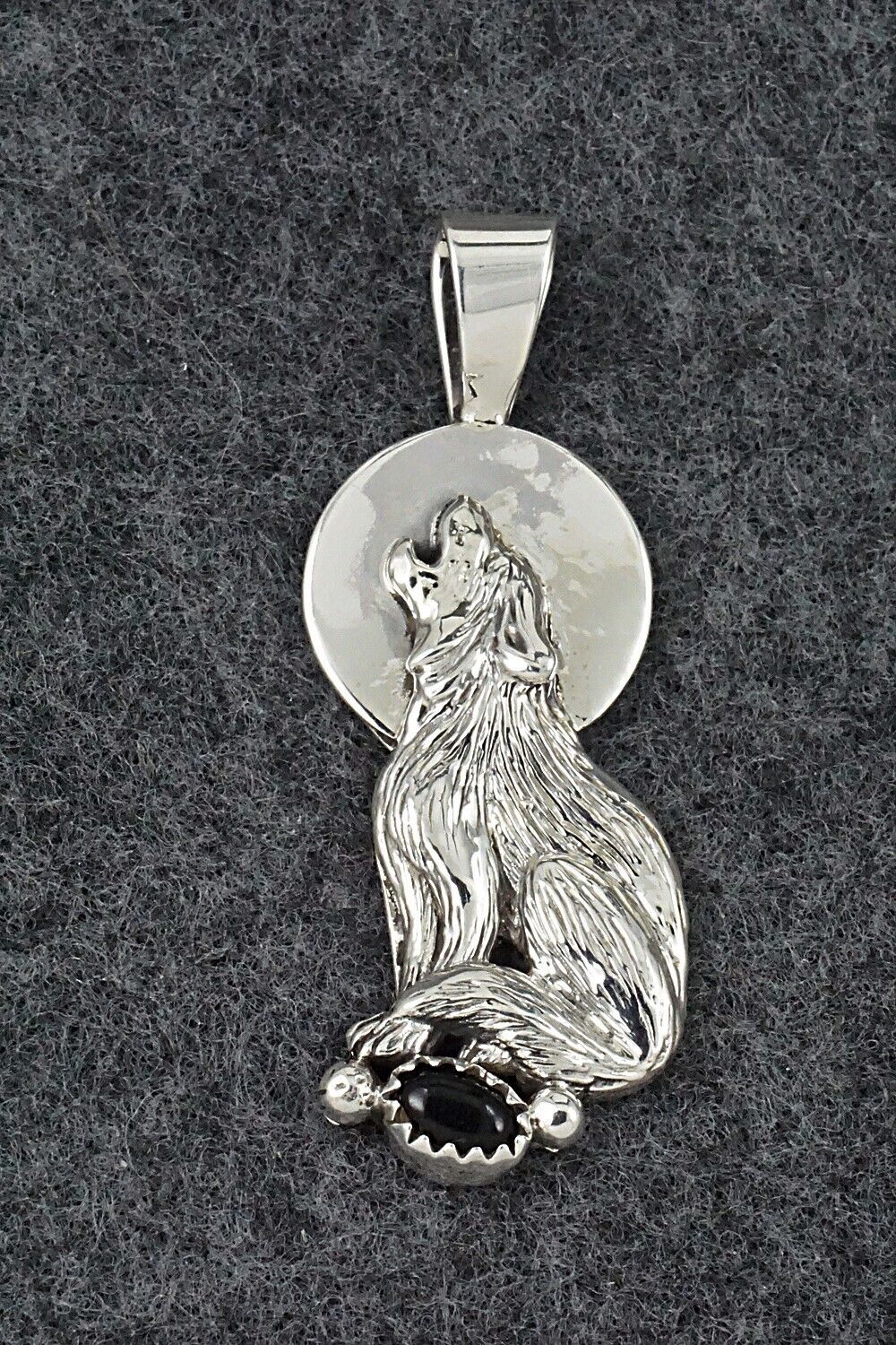 Onyx & Sterling Silver Pendant - Roger Pino
