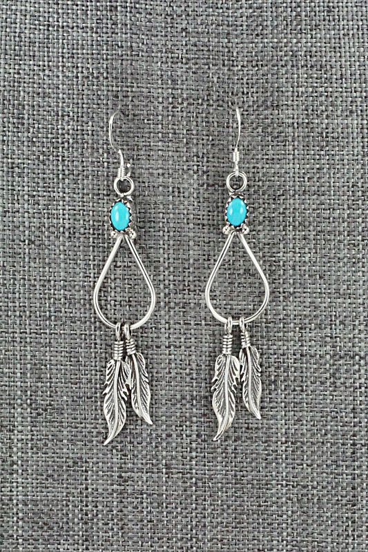 Turquoise & Sterling Silver Earrings - Sadie Jim