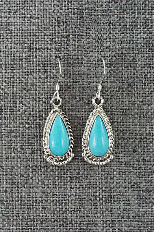 Turquoise and Sterling Silver Earrings - Sharon McCarthy