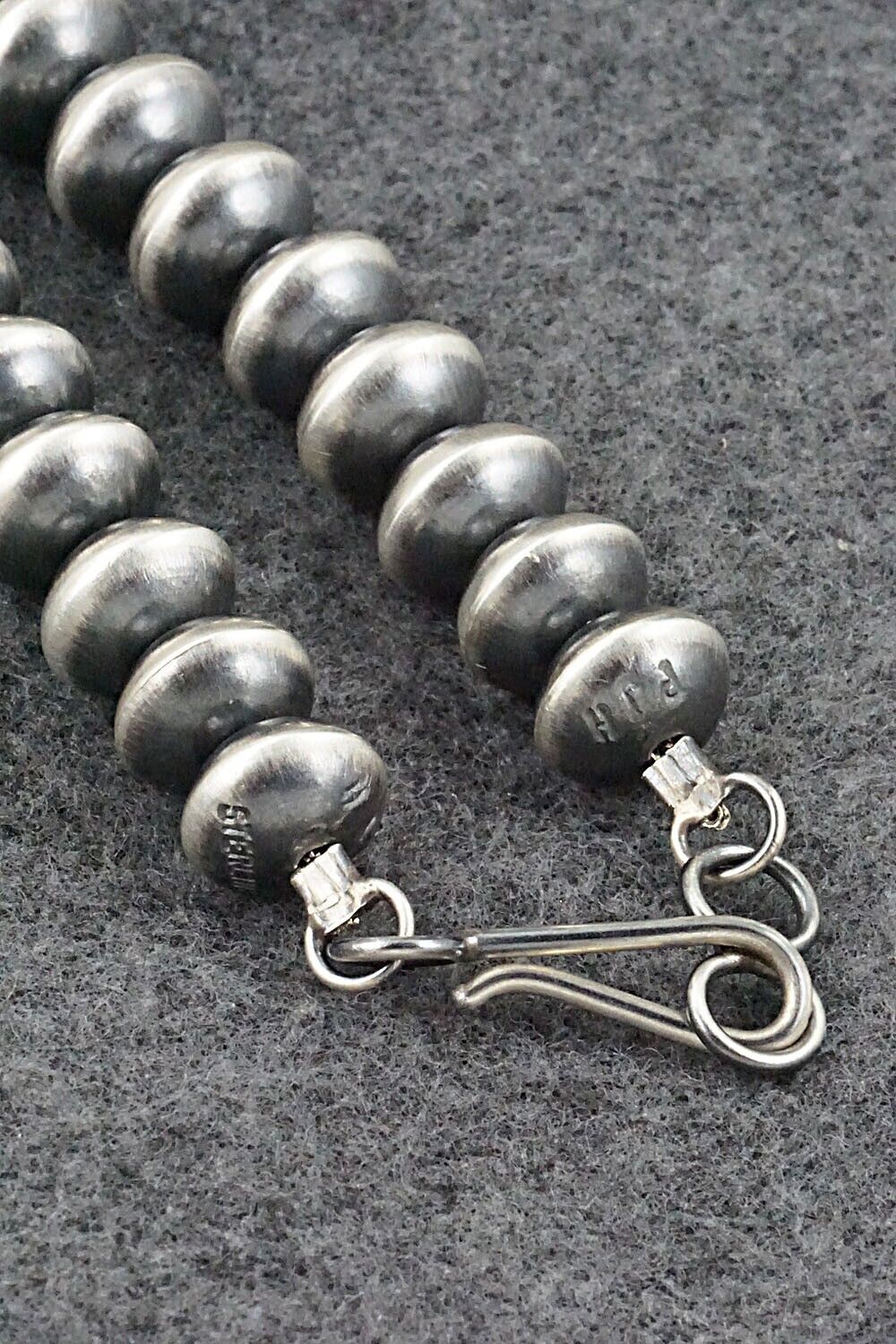 Sterling Silver Navajo Pearl Necklace 20" - Presley Haley