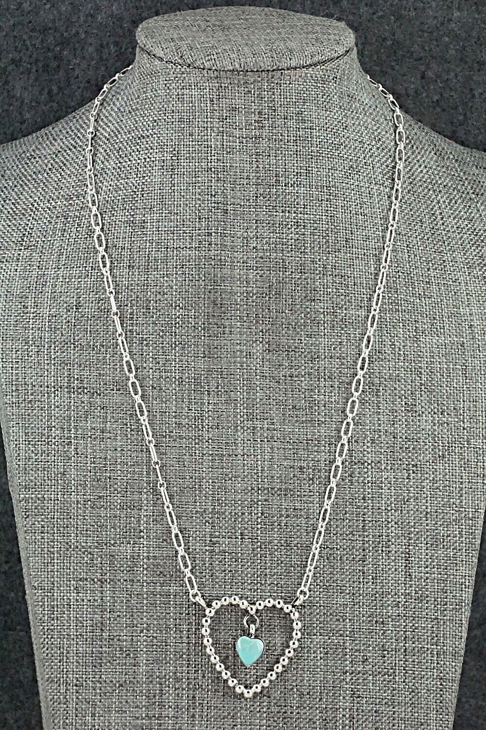 Turquoise & Sterling Silver Necklace - Franklin Johnson