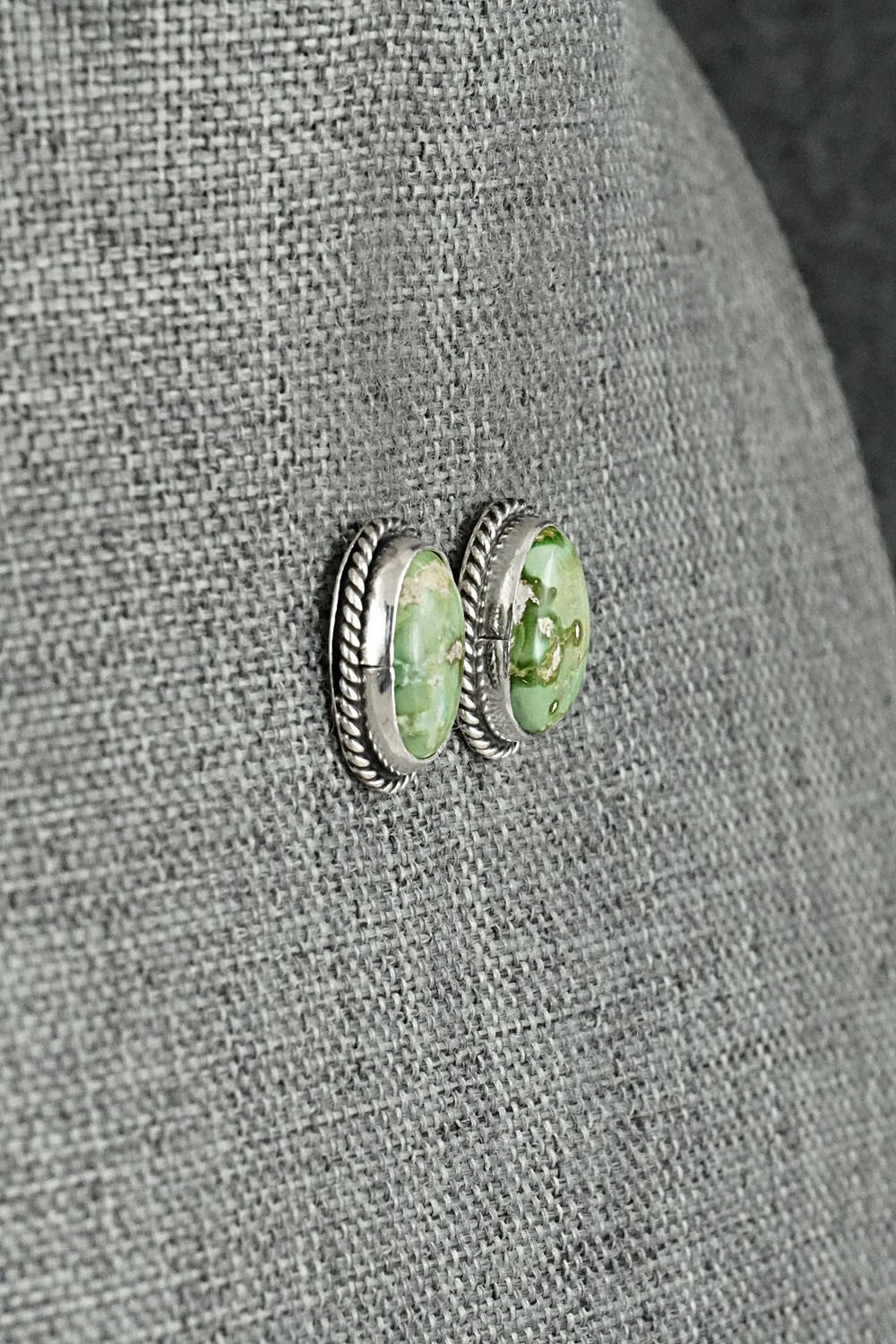 Turquoise & Sterling Silver Earrings - Rosemary Saunders