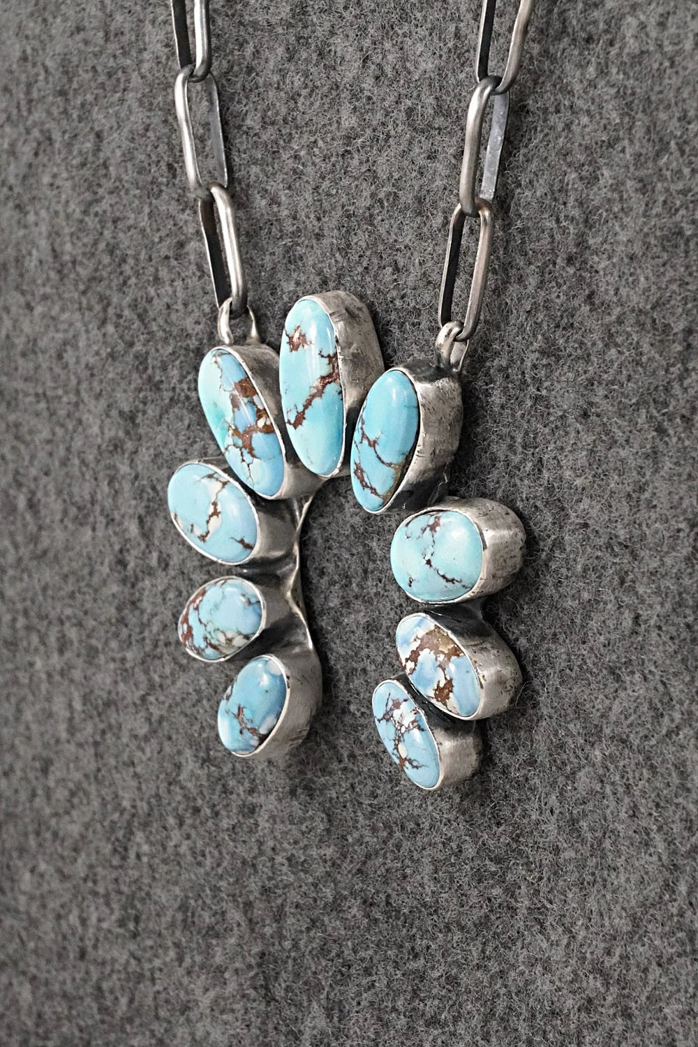 Turquoise & Sterling Silver Necklace - Darrin Livingston