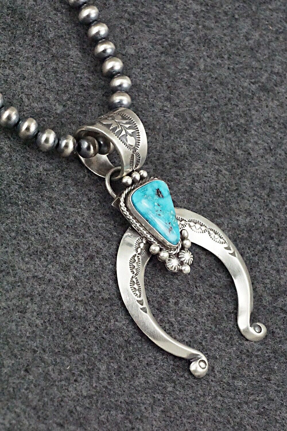 Turquoise & Sterling Silver Necklace - Samuel Yellowhair