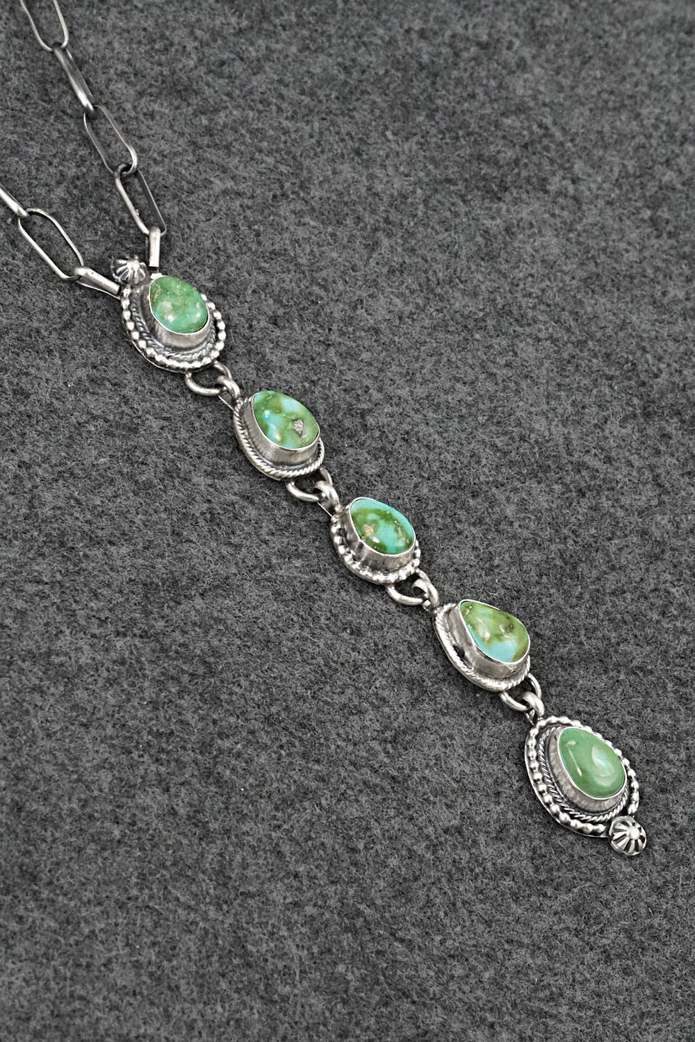 Turquoise & Sterling Silver Necklace - Bobby Johnson