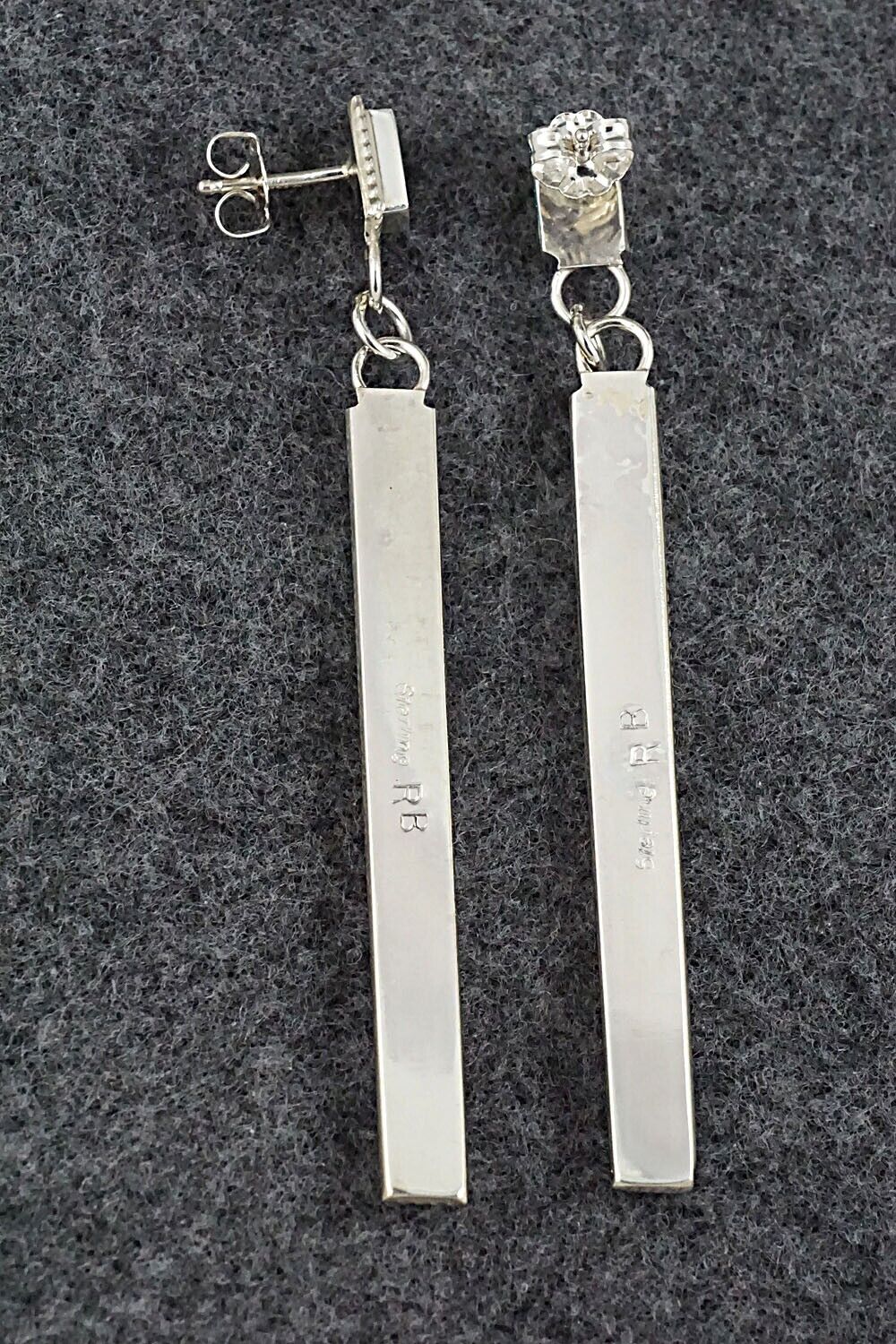 Turquoise & Sterling Silver Earrings - Ricky Booqua