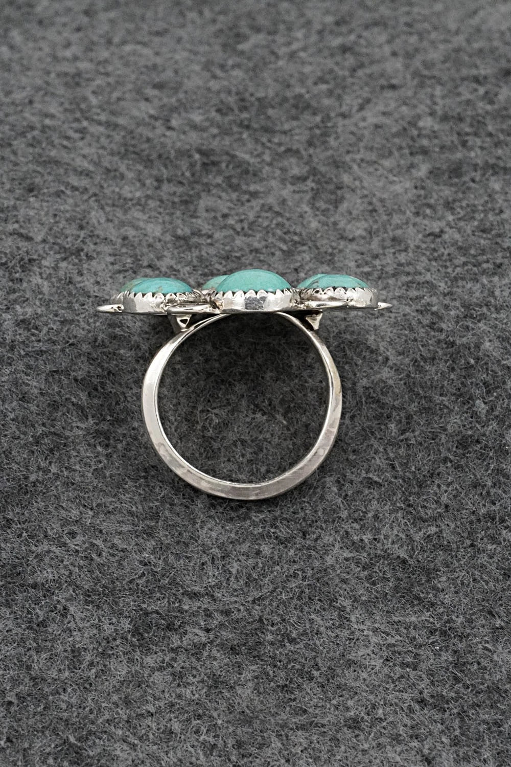 Turquoise & Sterling Silver Ring - Priscilla Reeder - Size 8