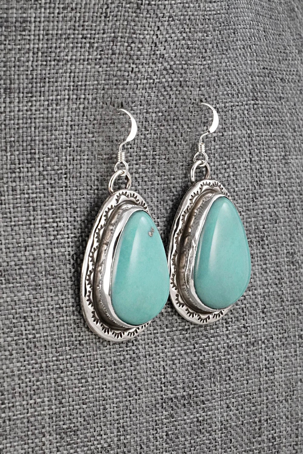 Turquoise & Sterling Silver Earrings - Danny Henio