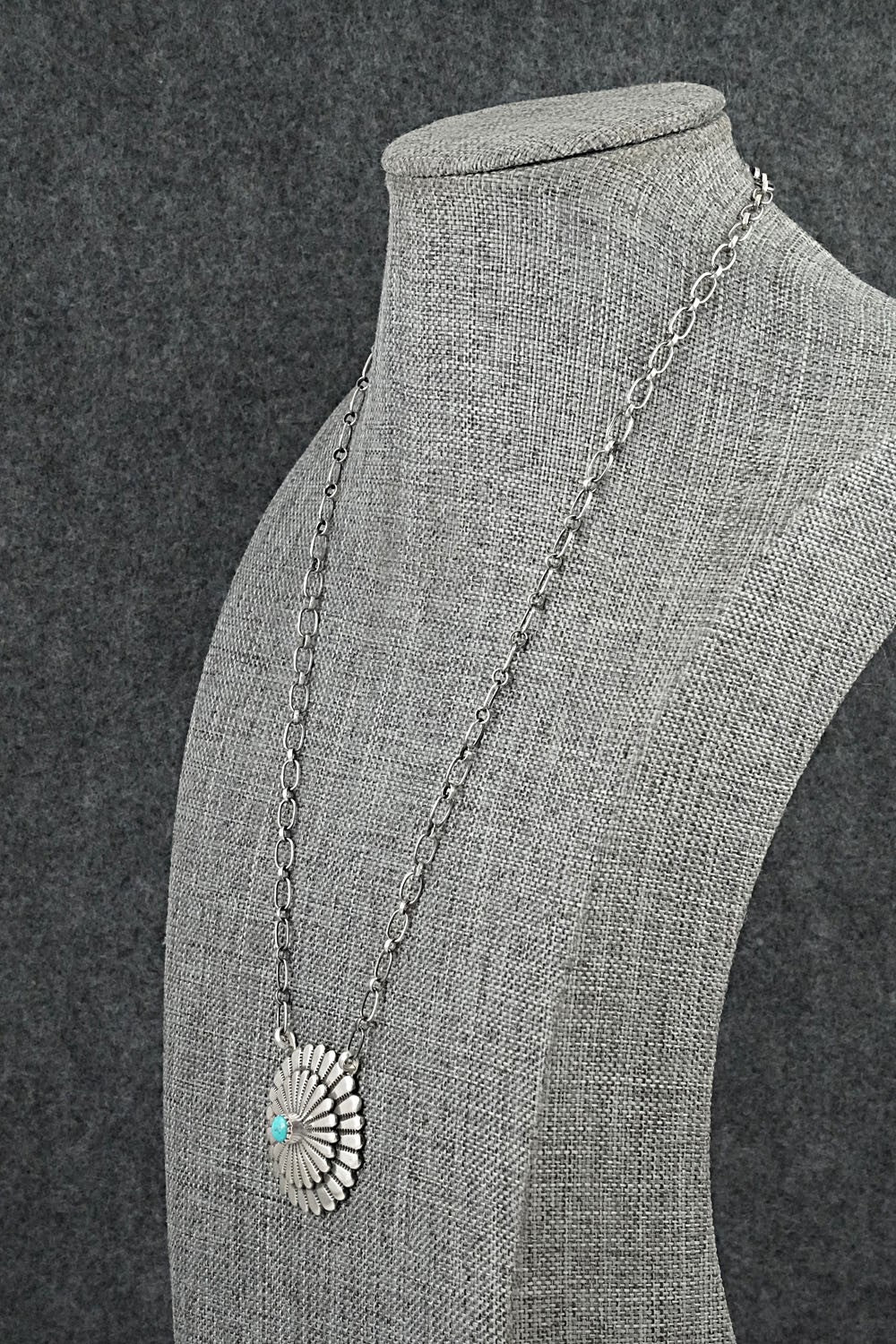 Turquoise & Sterling Silver Necklace - Sheldon Mariano