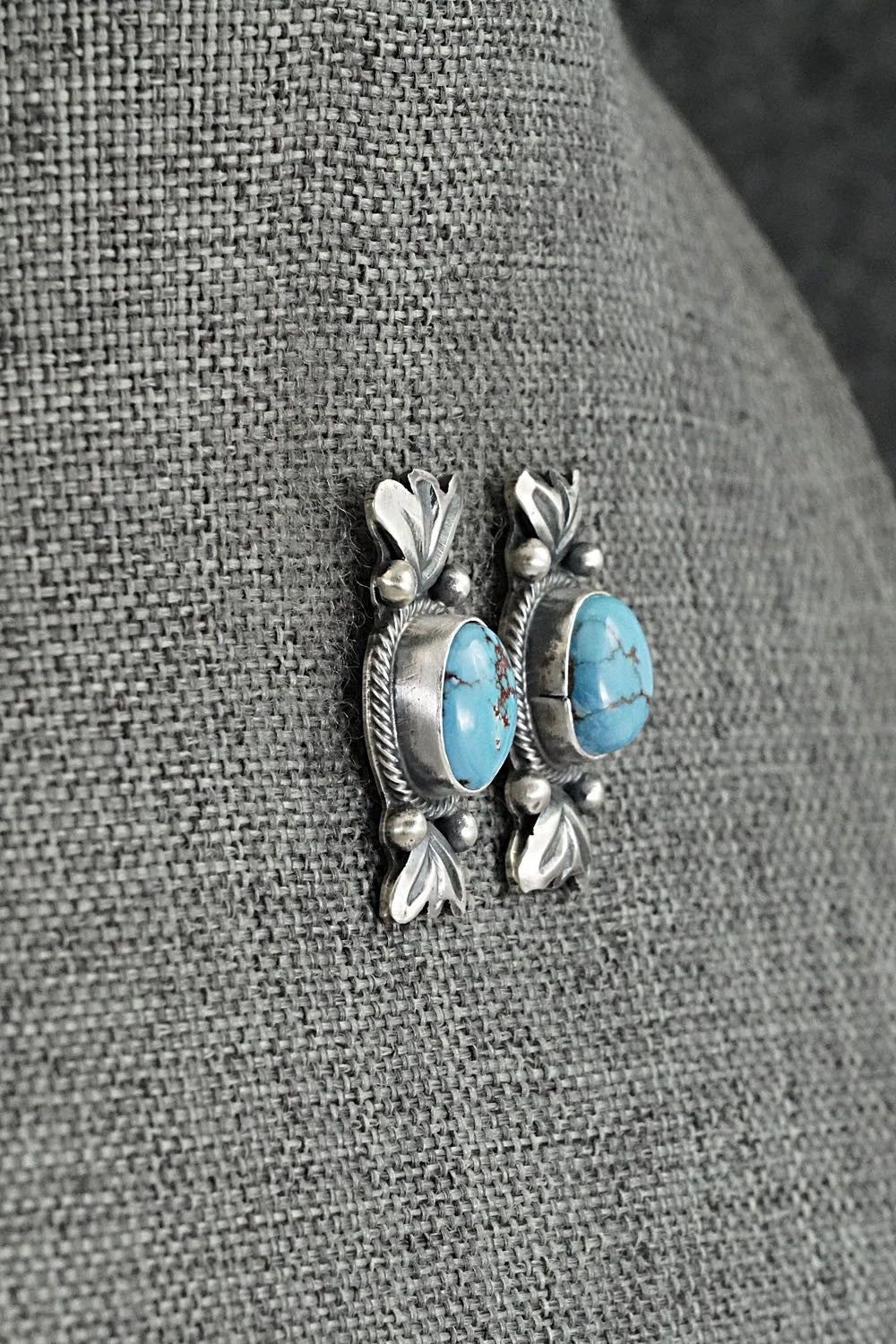 Turquoise & Sterling Silver Squash Blossom Set - Darrin Livingston