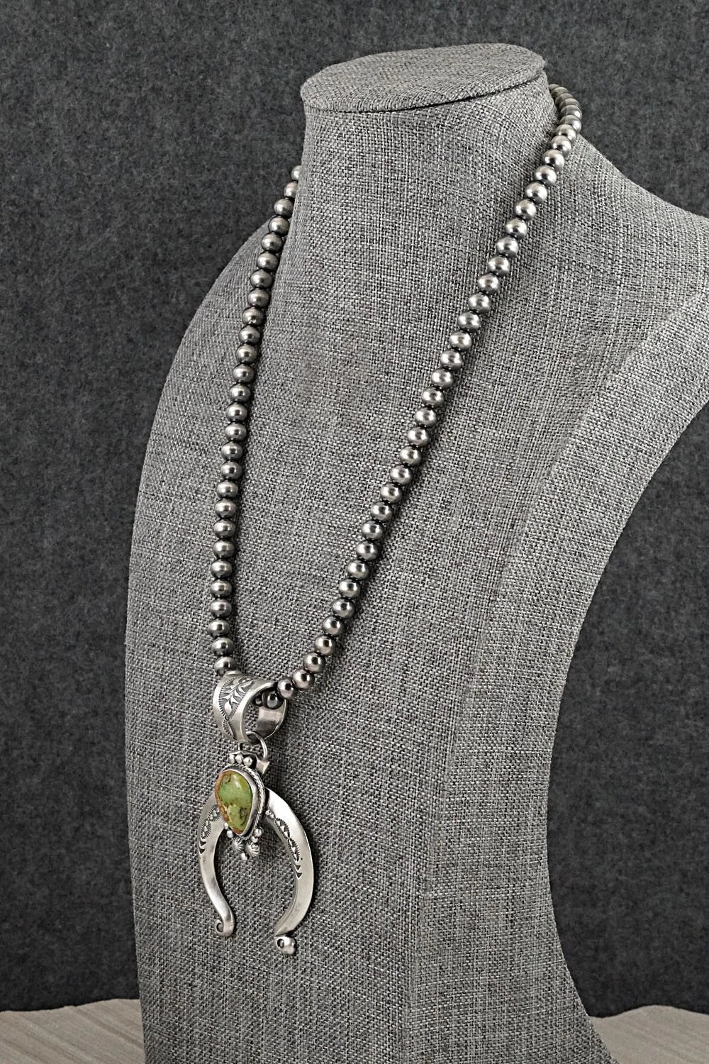 Turquoise & Sterling Silver Necklace - Samuel Yellowhair