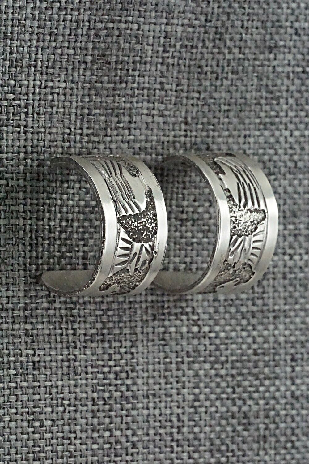 Sterling Silver Hoop Earrings - Elaine Becenti