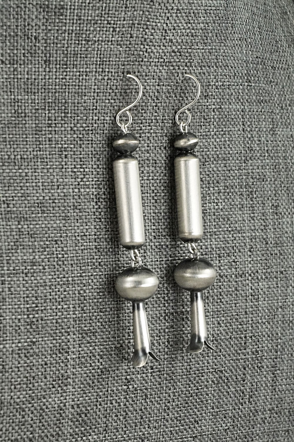 Sterling Silver Navajo Pearl Earrings - Tonisha Haley