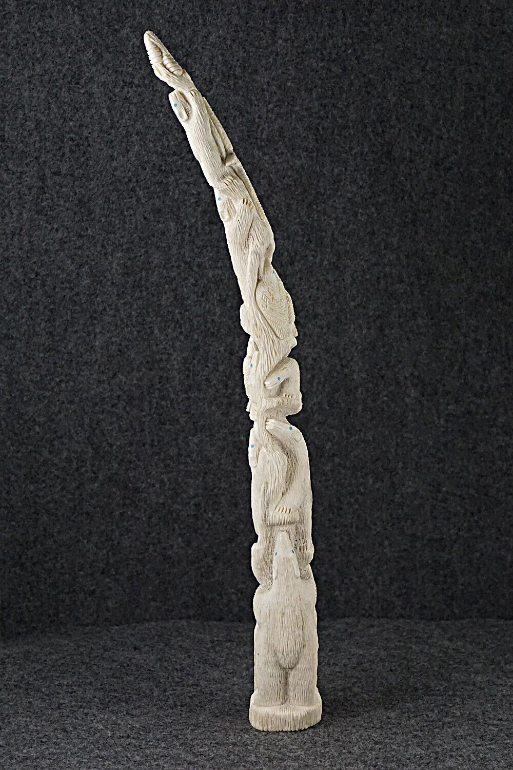 Bears & Eagles Zuni Fetish Carving - Destry Siutza