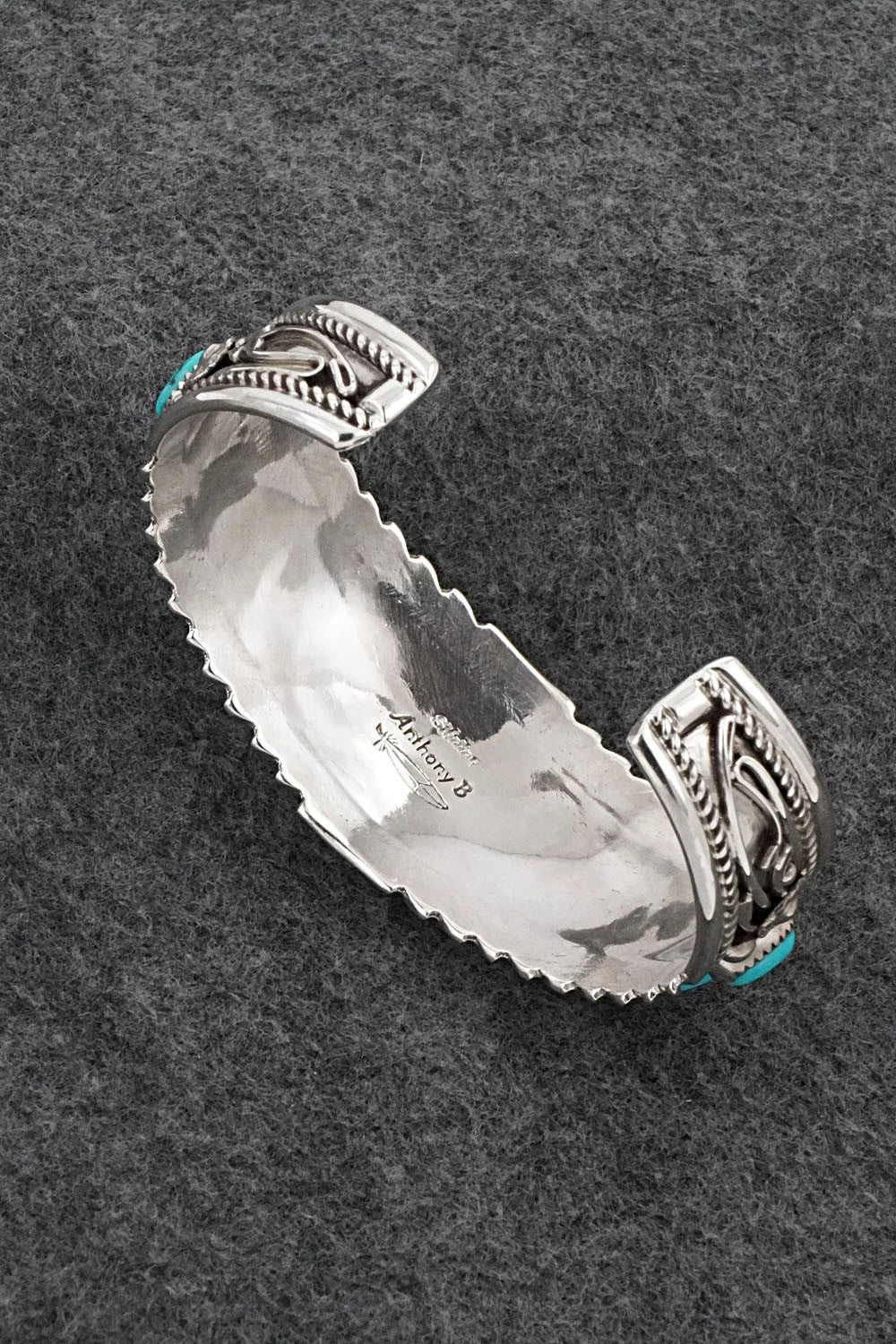 Turquoise & Sterling Silver Bracelet - Anthony Brown