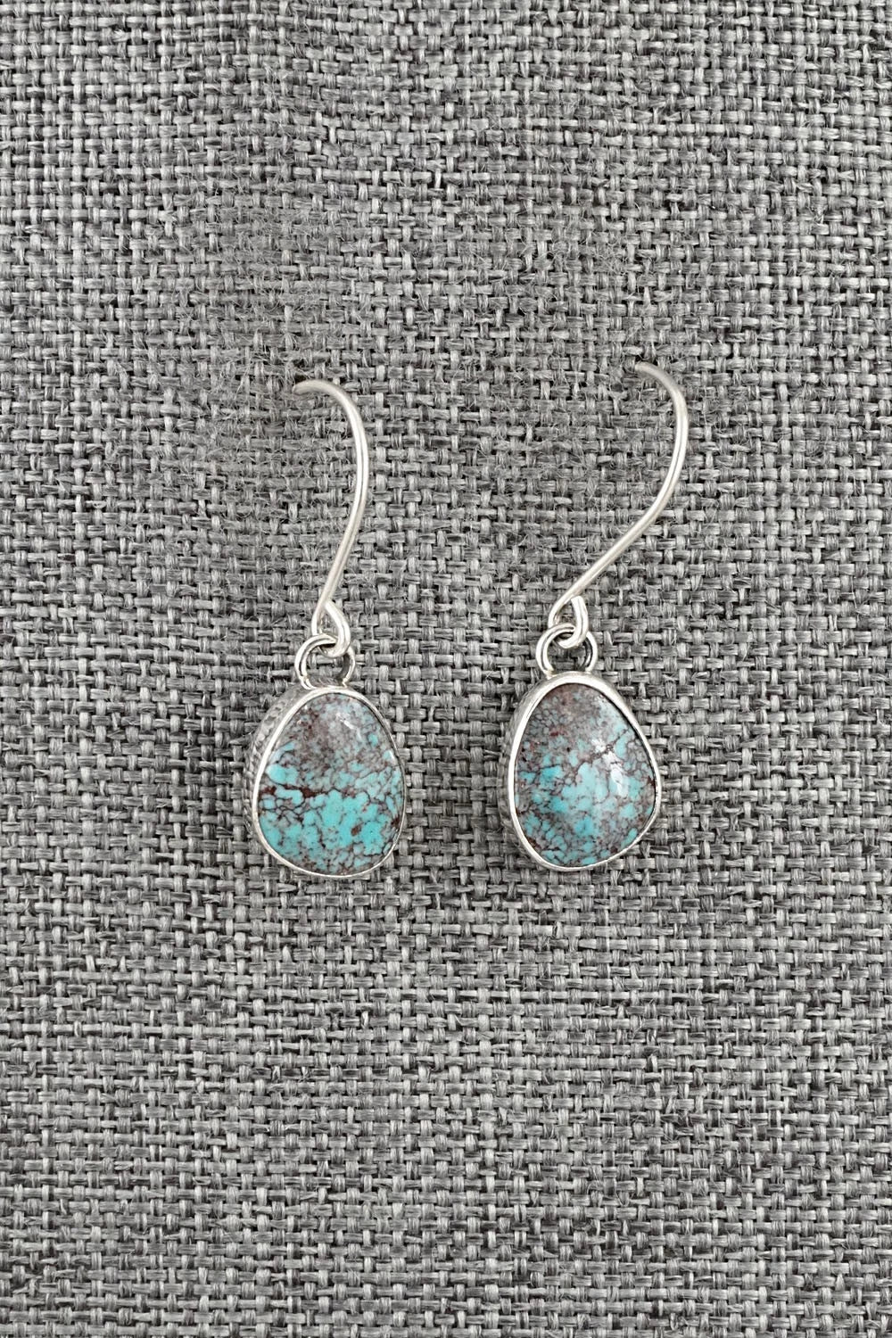 Turquoise & Sterling Silver Earrings - Eugene Gruber