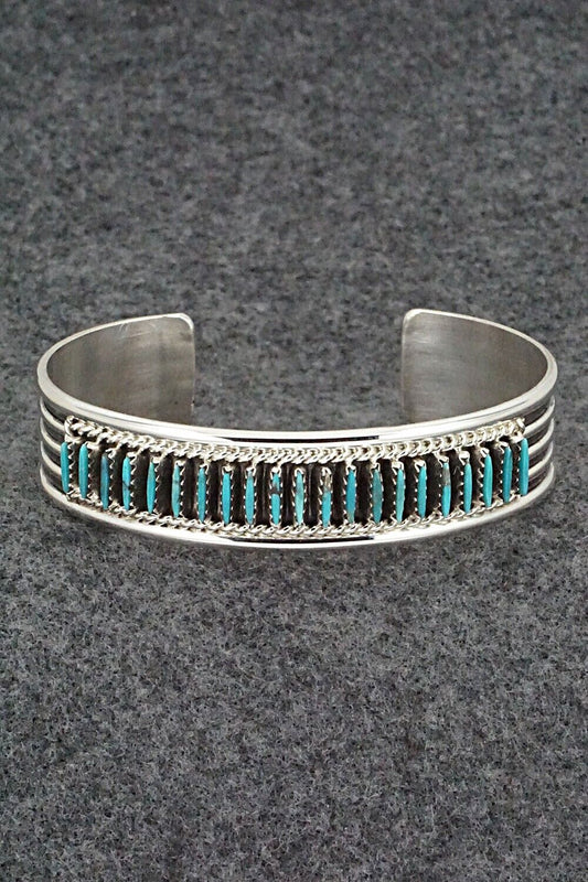 Turquoise & Sterling Silver Bracelet - Roland Francisco
